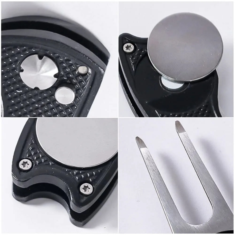 Epoxy Full Color Foldable Golf Divot Tool With Mark 2