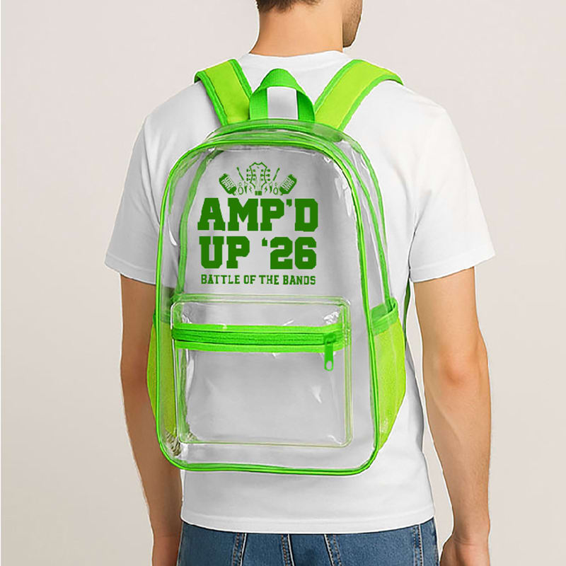 Pocket Clear Plastic Backpacks 12