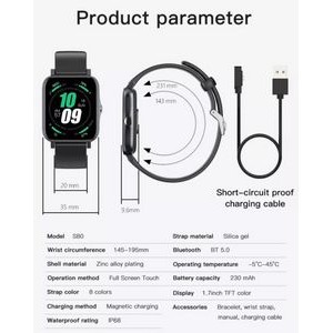 Waterproof Monitoring Heart Smart Watch 6
