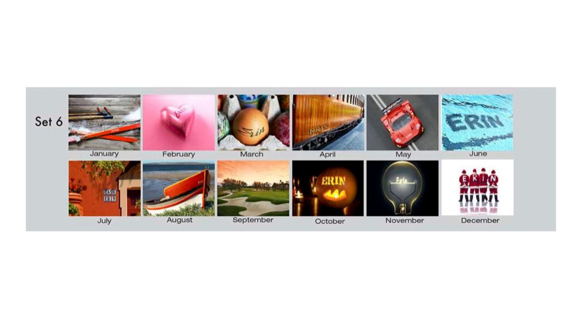"In-the-Image" Personalized Tent Desk Calendar 19