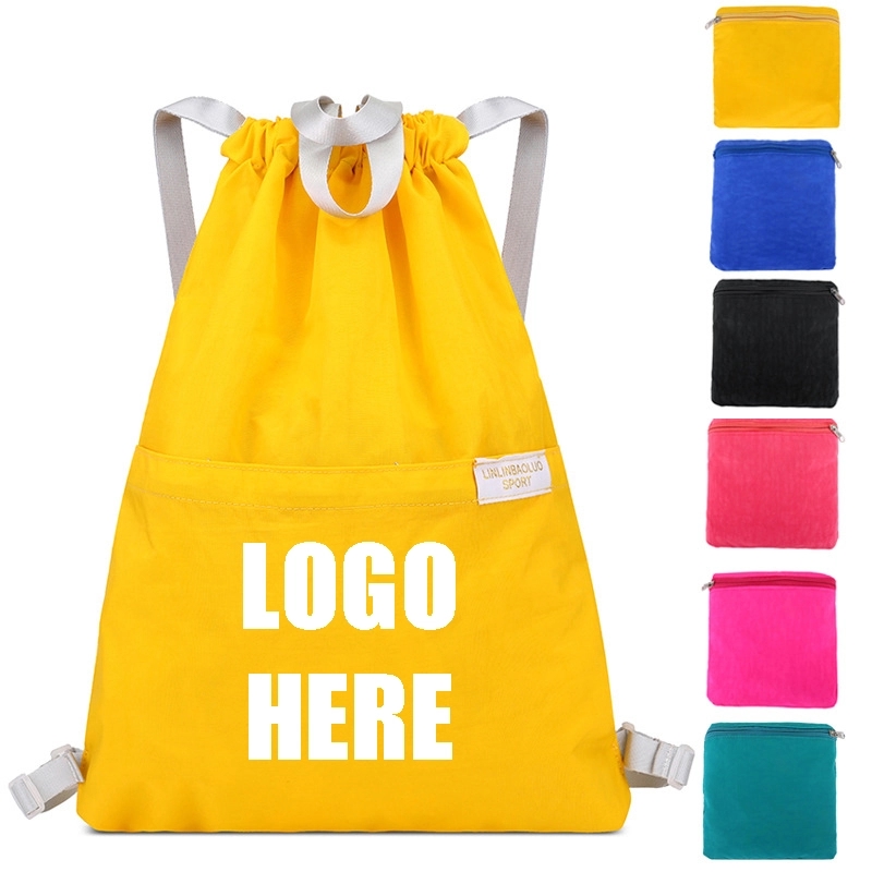 Custom  Nylon Drawstring Bag 4