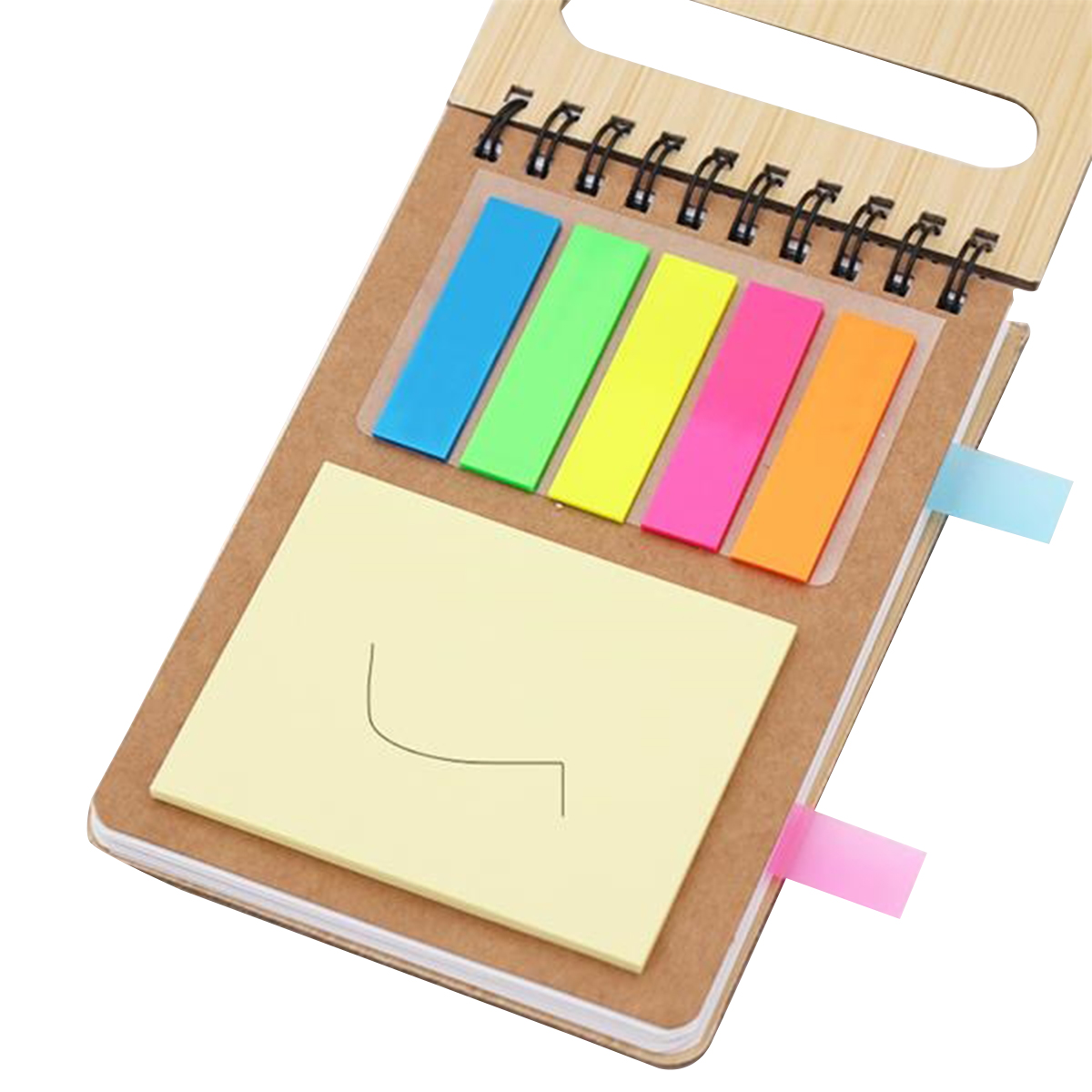 Eco-Friendly Pocket Notebook W/ Sticky Flags 2