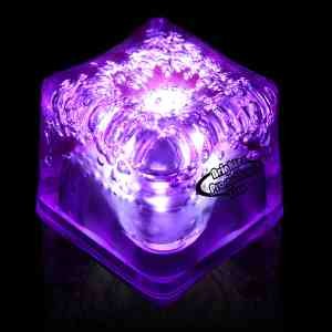 Purple Light Up Premium LitedIce Brand Ice Cube