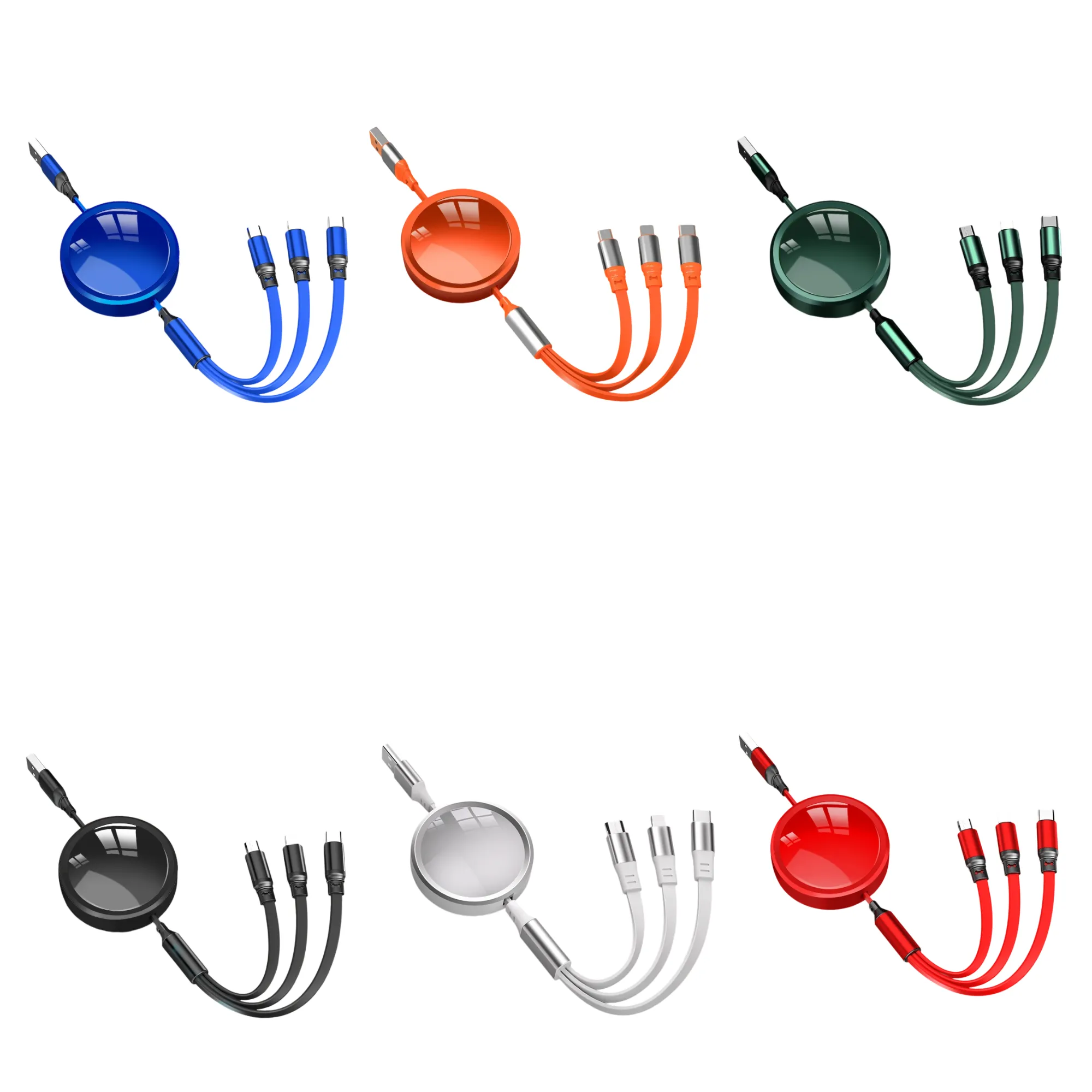 Three-in-One Fast Charging Data Cable 4