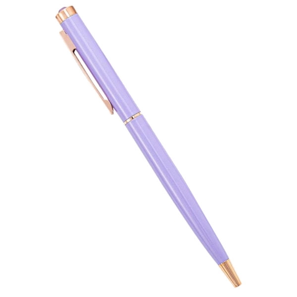 Diamond Top Slim Twist Metal Ballpoint Pen 10