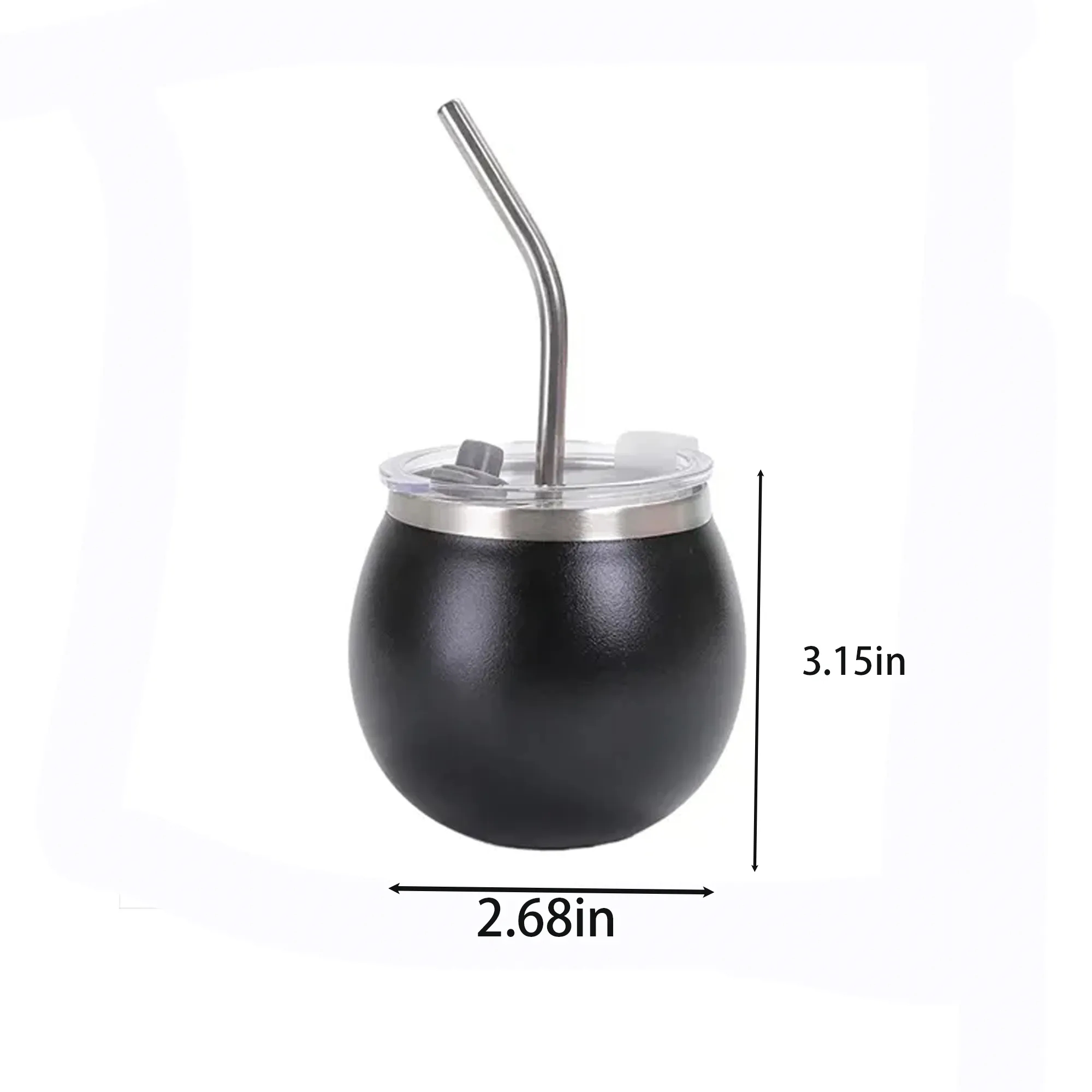 6Oz Eggshell Shaped Mate Cup With Straw 3