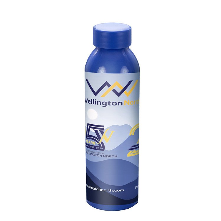 "STREAMLINER" 22 OZ Recycled Aluminum Bottle With Screw-On Lid 11