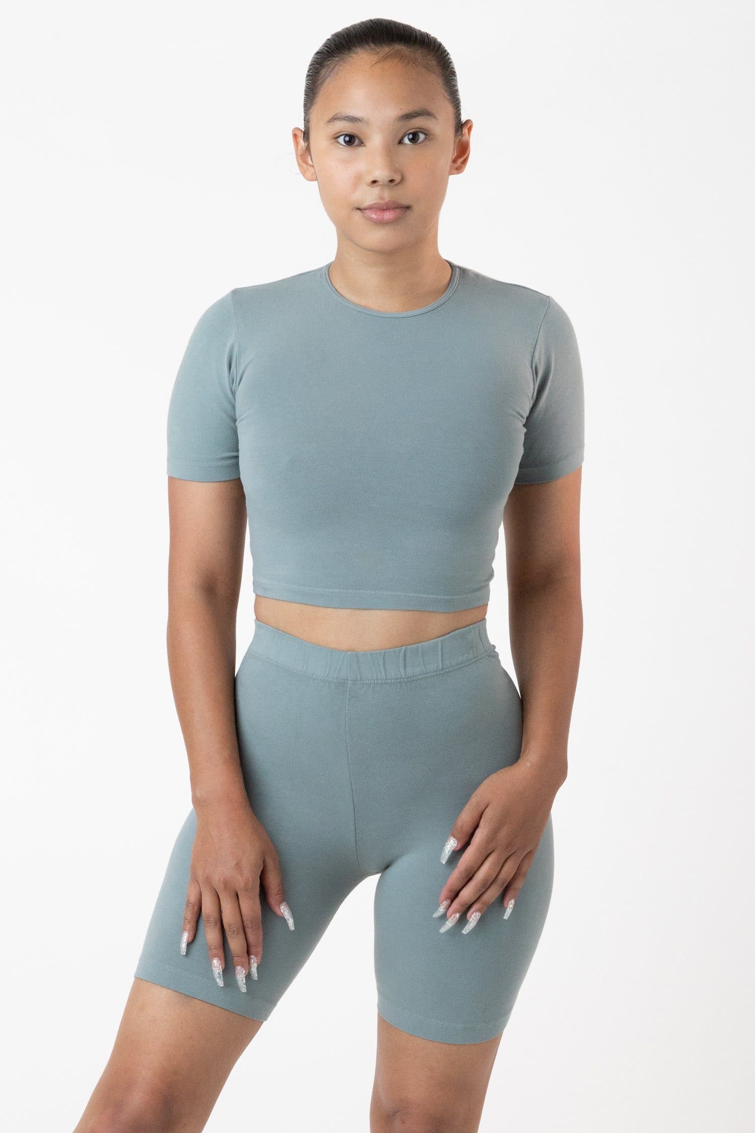 CTN SPNDX S/S CREW CROP TOP 13