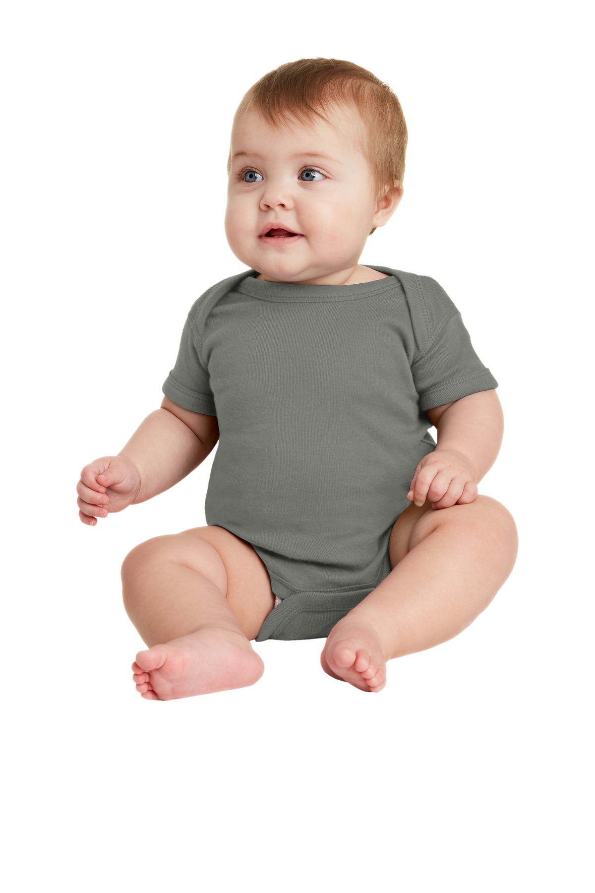 Rabbit Skins Infant Short Sleeve Baby Rib Bodysuit. RS4400 153