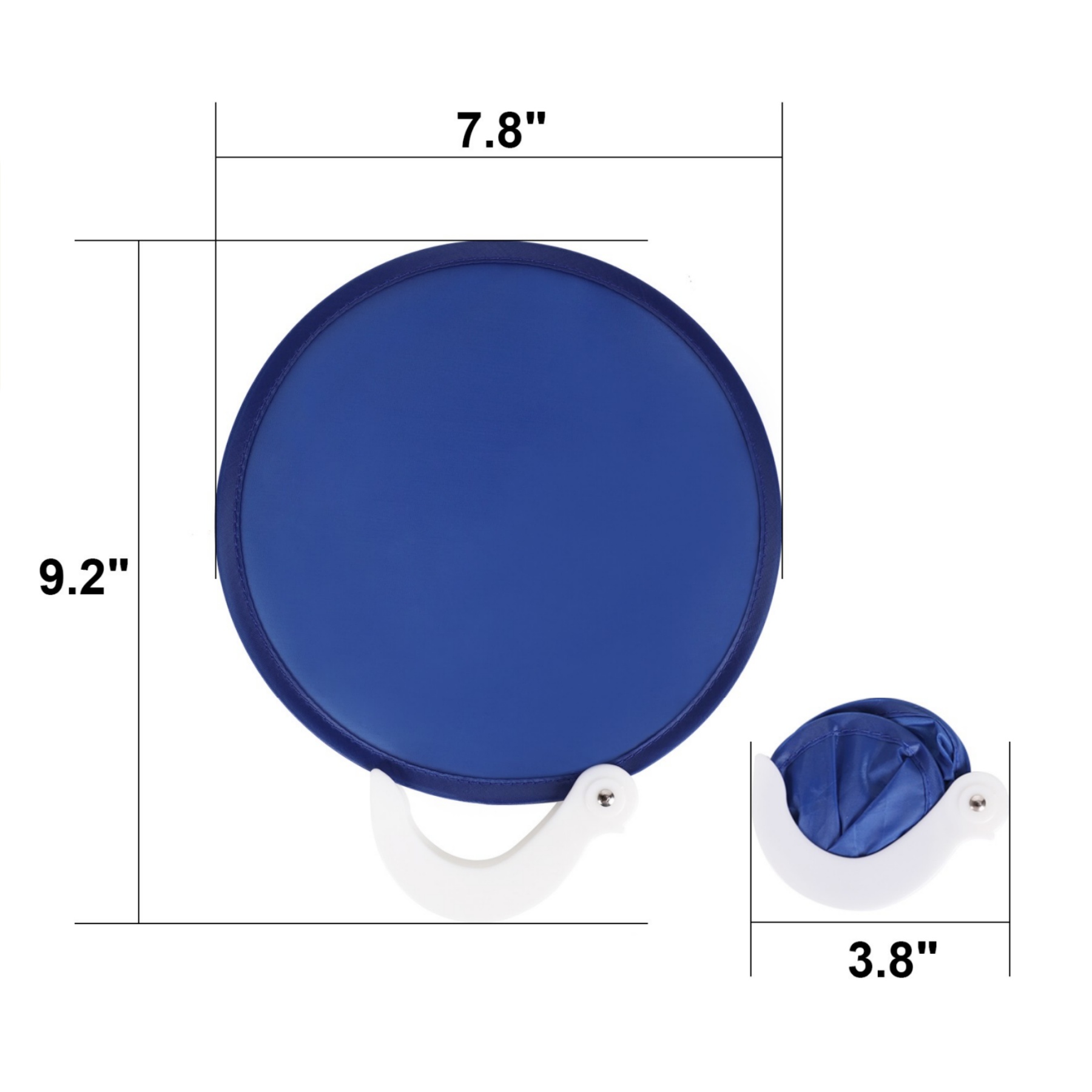 Custom Foldable Flying Disc Fans with Handle 10