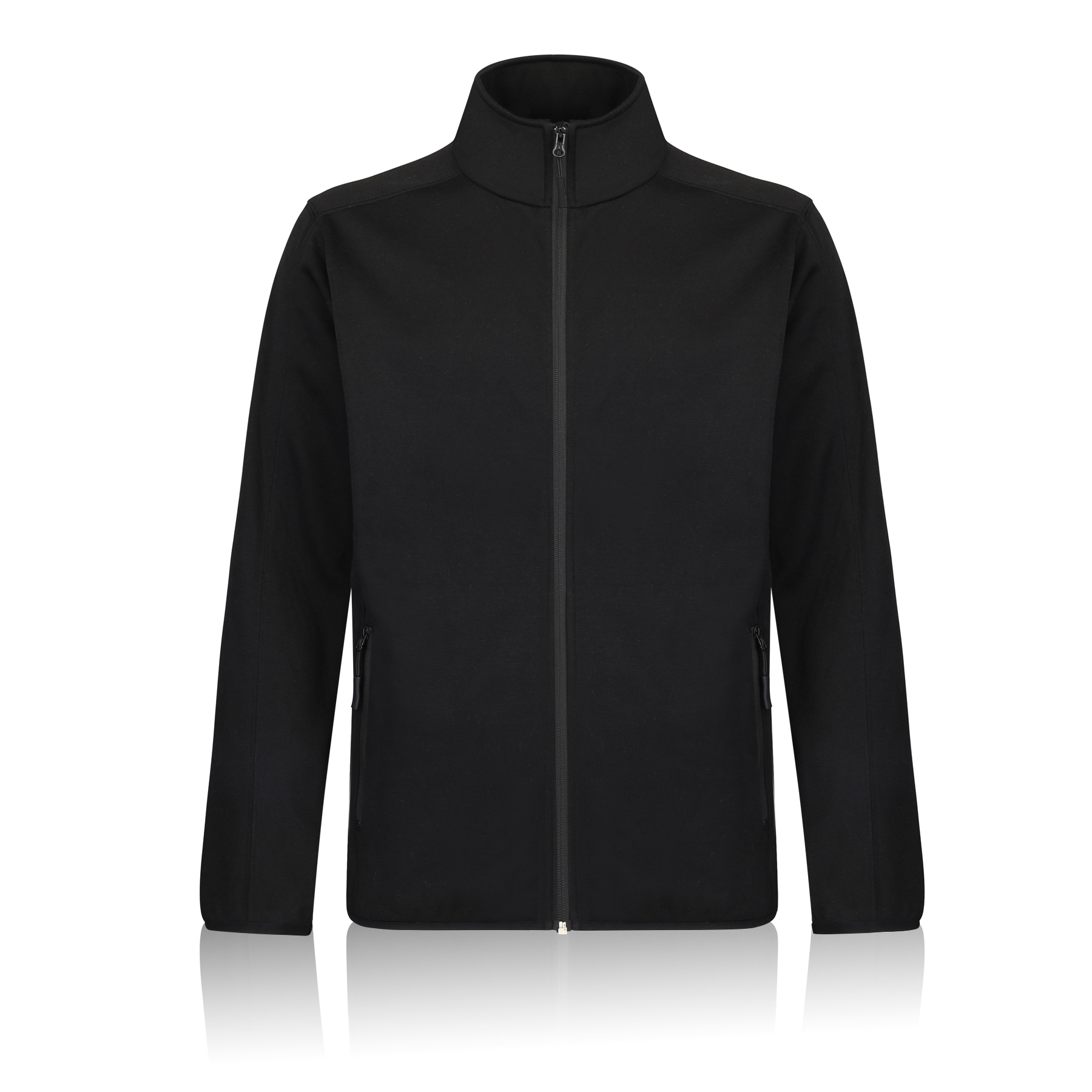 Men's Heathered Sweater Full-Zip Fleece Jacket 7