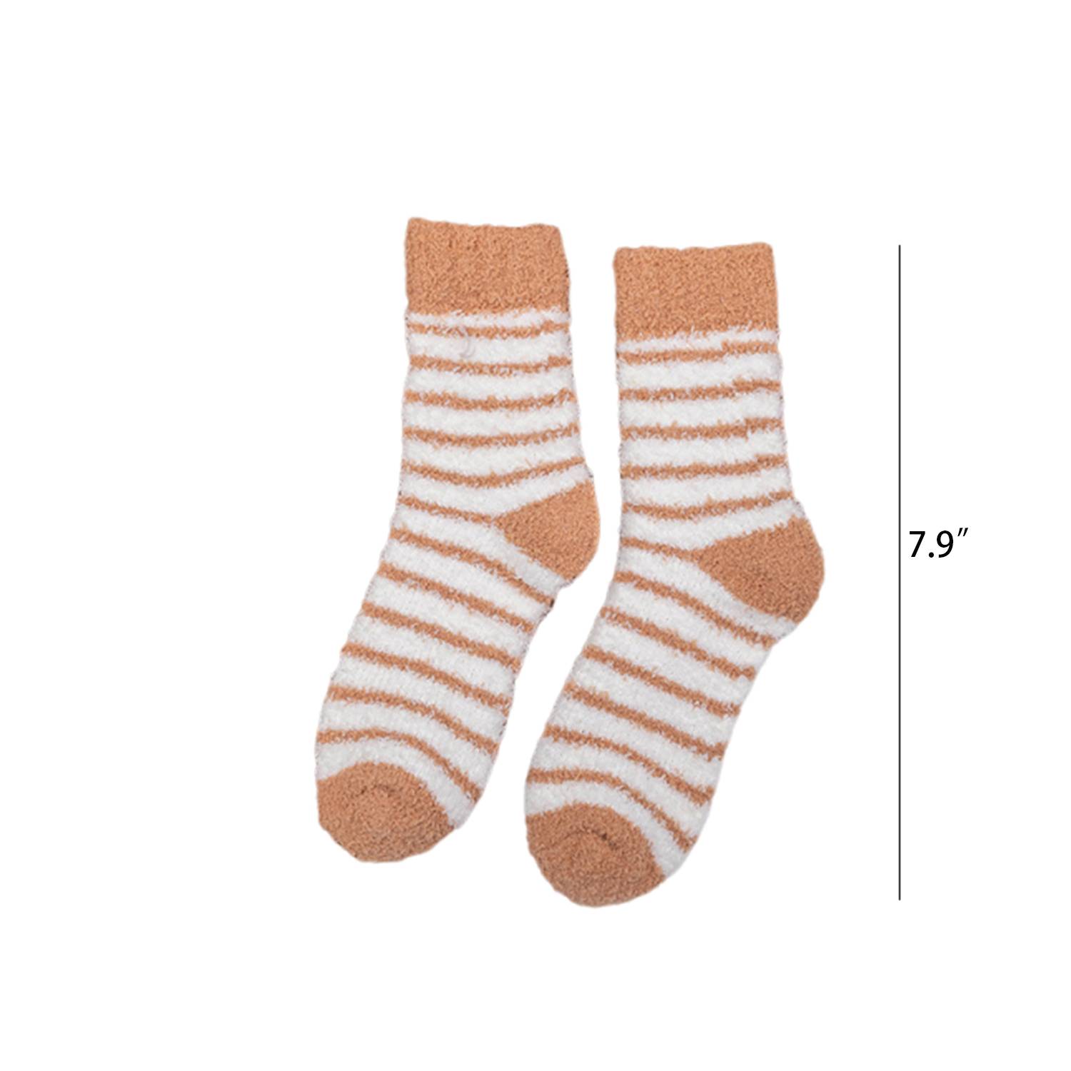 Polyester Winter Thick Coral Fleece Crew Sock 9