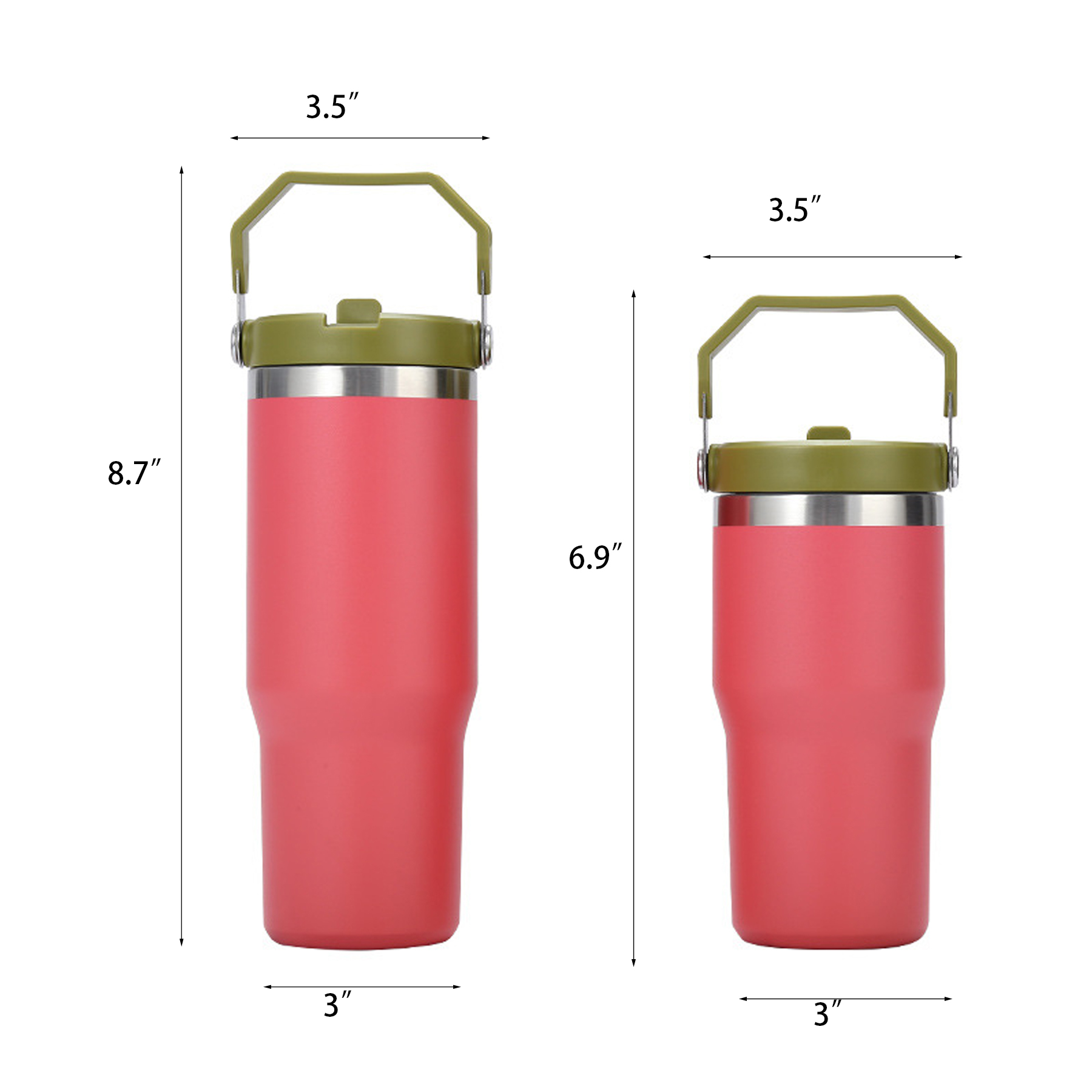 30oz Stainless Steel Tumbler with Straw 2