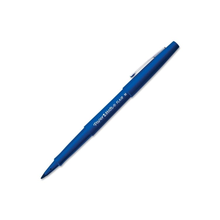 Felt Tip Pens - Blue Ink 12 Pack 3