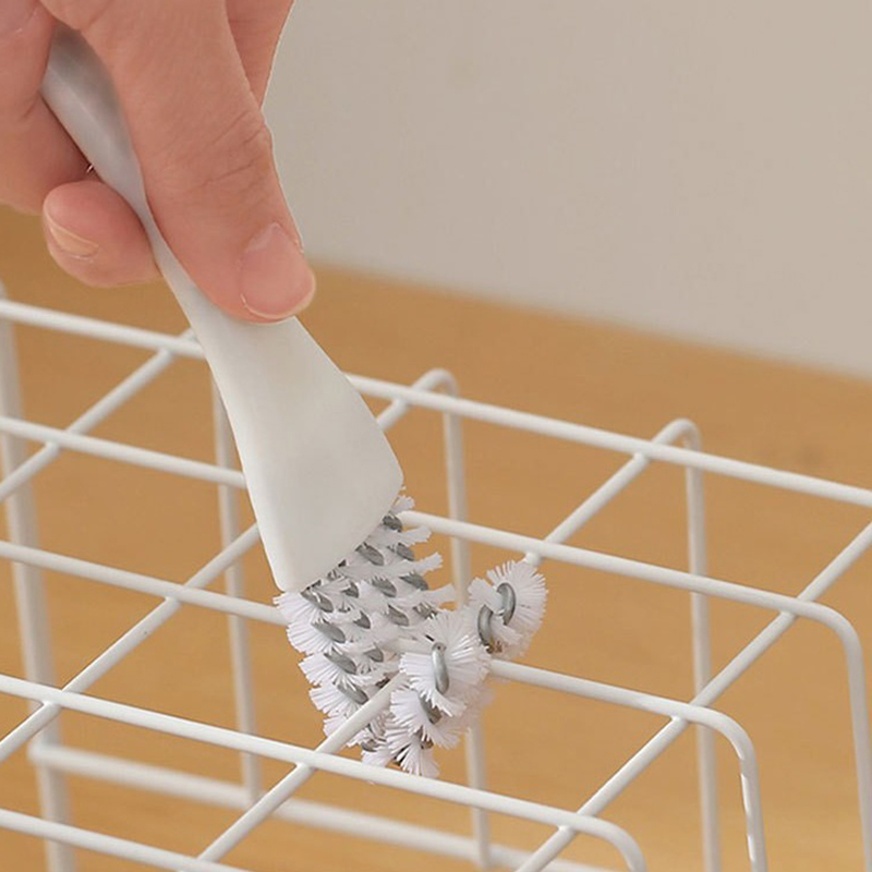 Multifunctional Kitchen Stove Gap Grill Grid Cleaning Brush 4