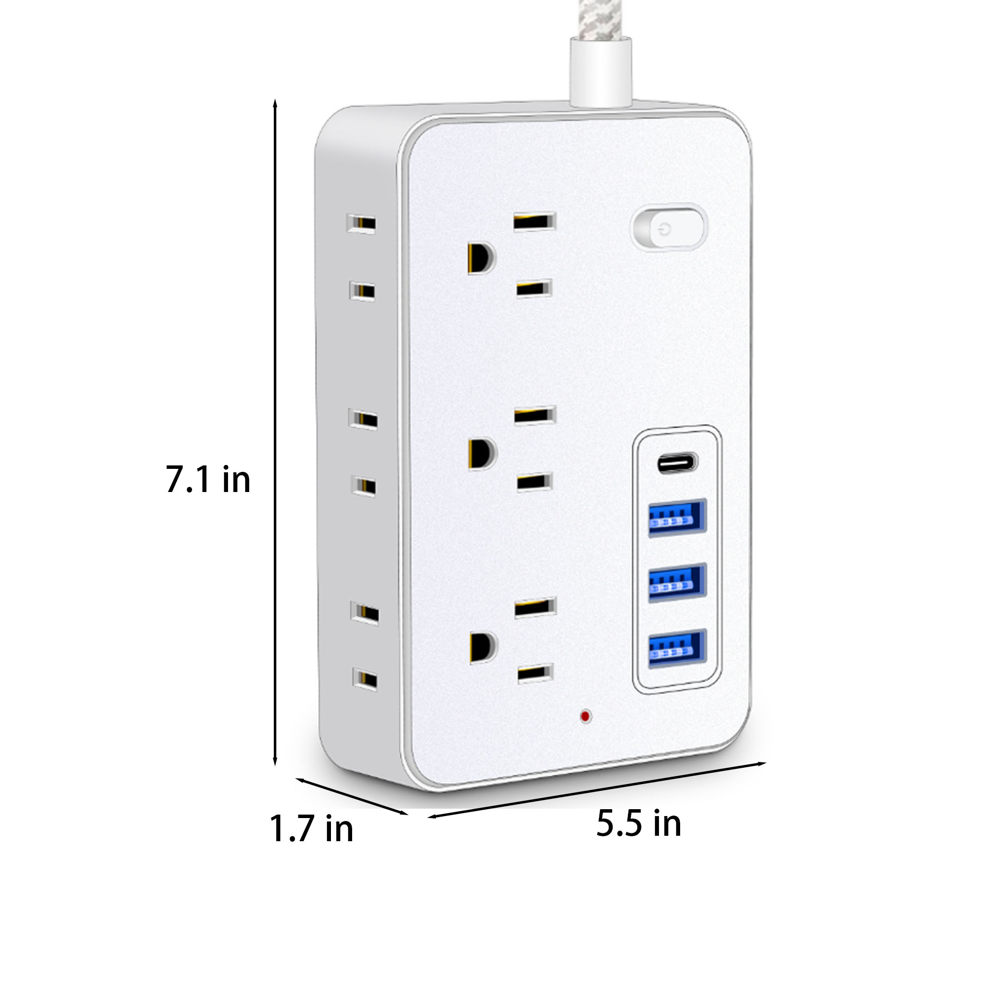 Multi-port 10 in 1 Power Strip 2
