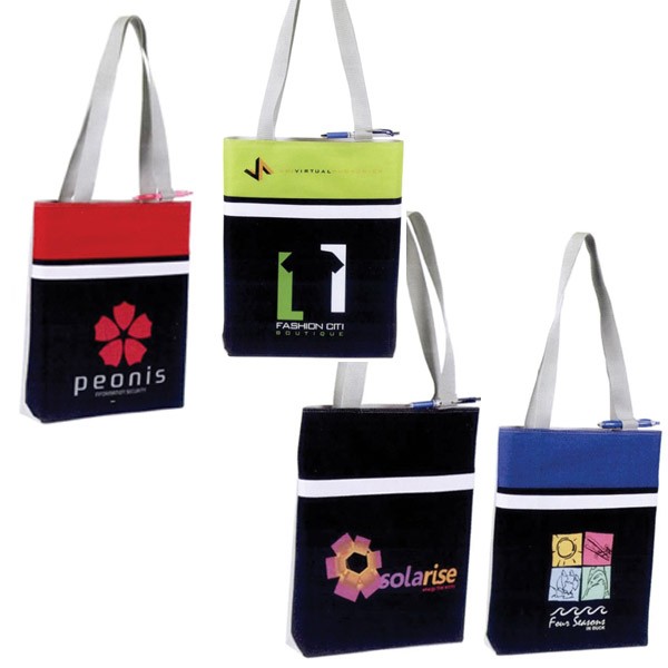 SLENDER COLOR BLOCK CONVENTION TOTE BAG 2