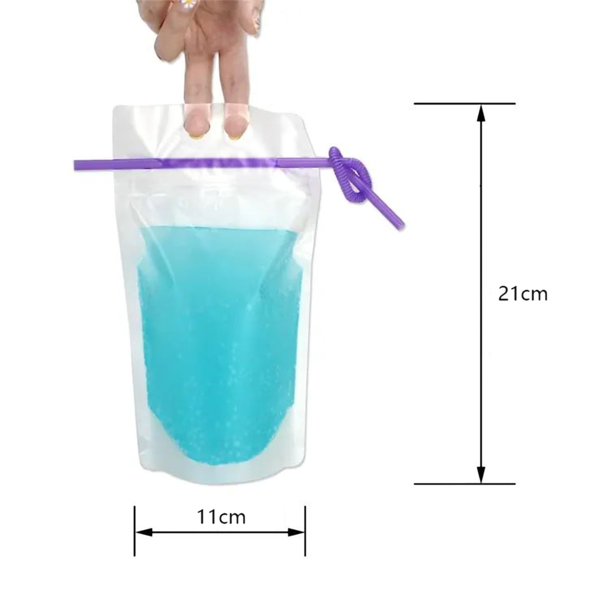 8 Oz. Drink Pouch w/Straw Hole 3