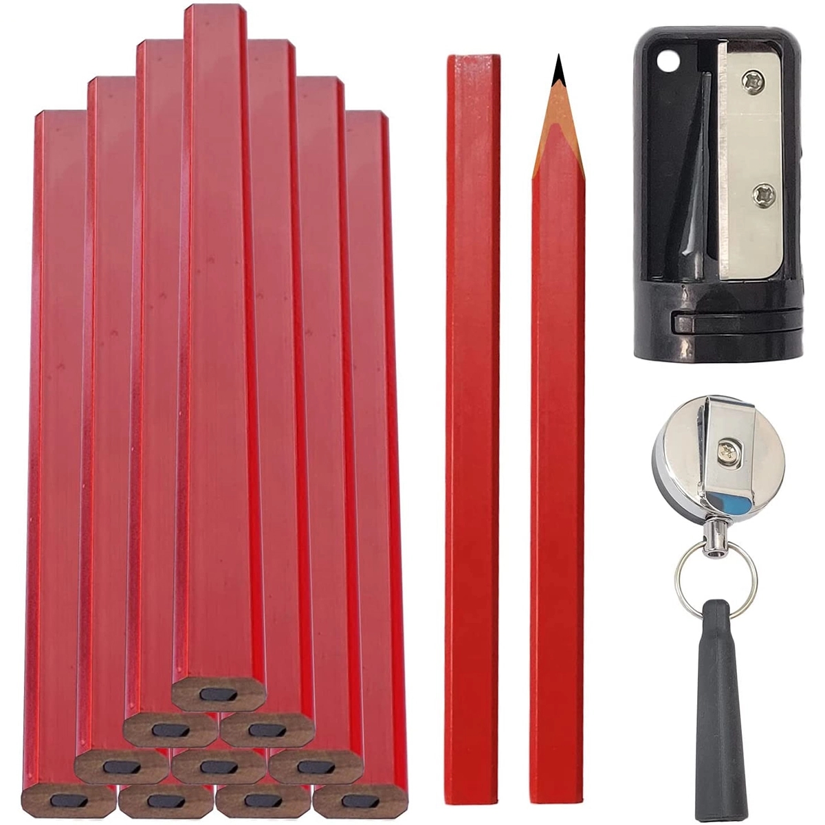 Hard Black Carpenter Marking Pencils Set 3