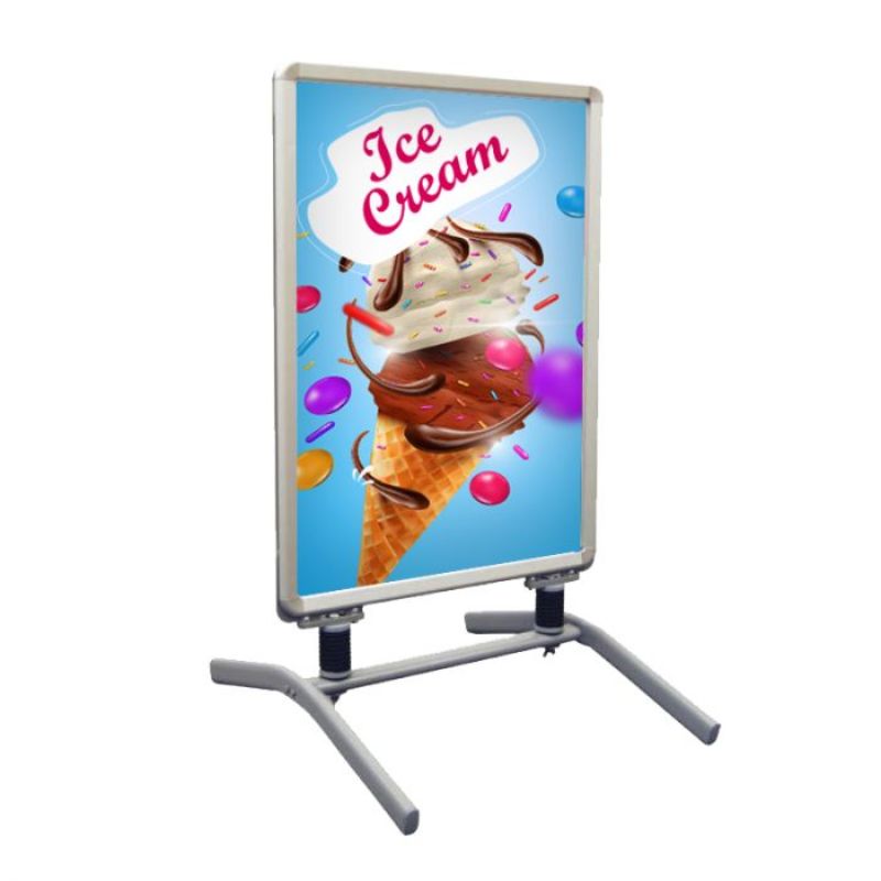 Ice Cream Pre Printed outdoor sign Springster™ L Snap Frame 1