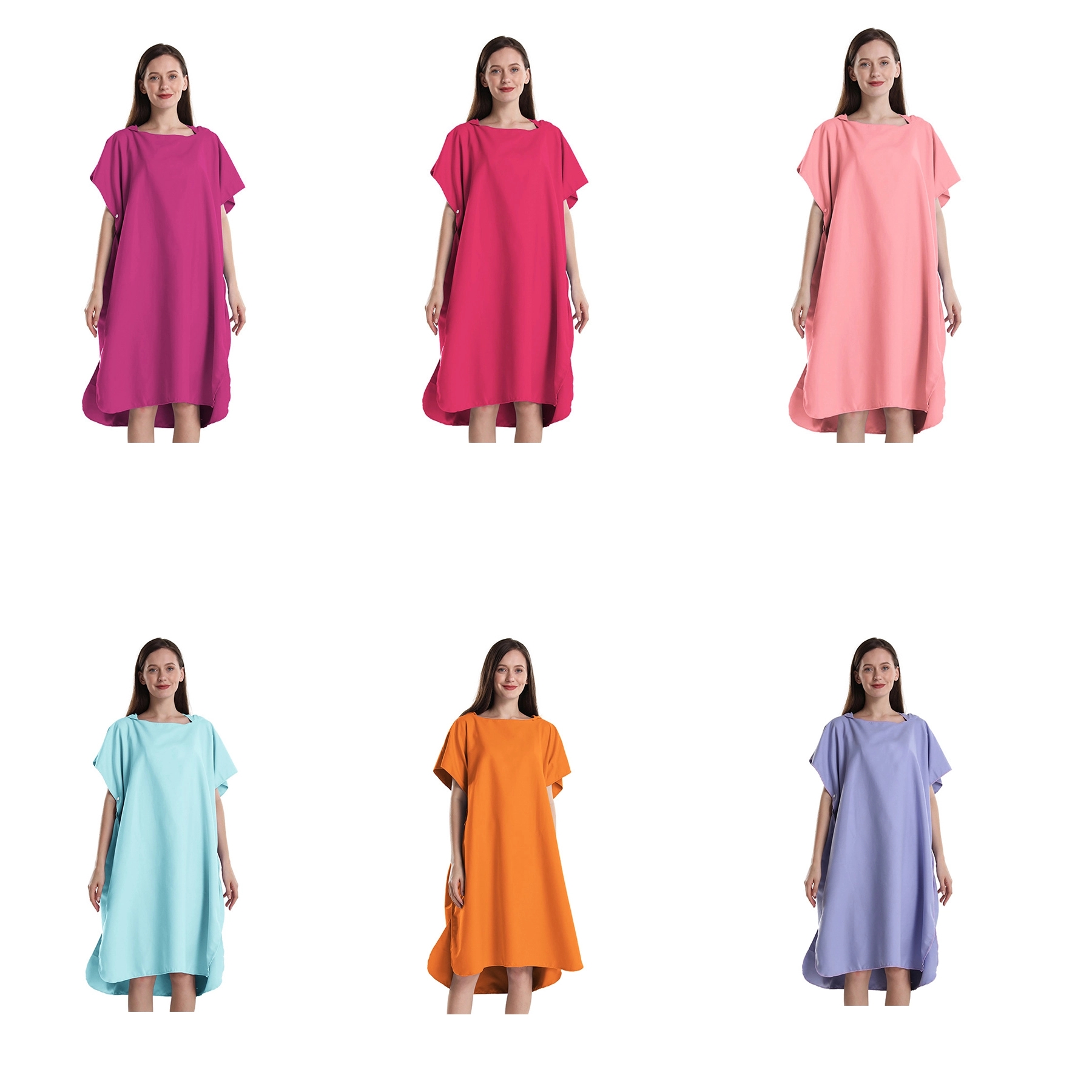 Surf Poncho Changing Beach Towel Robe With Hood 2