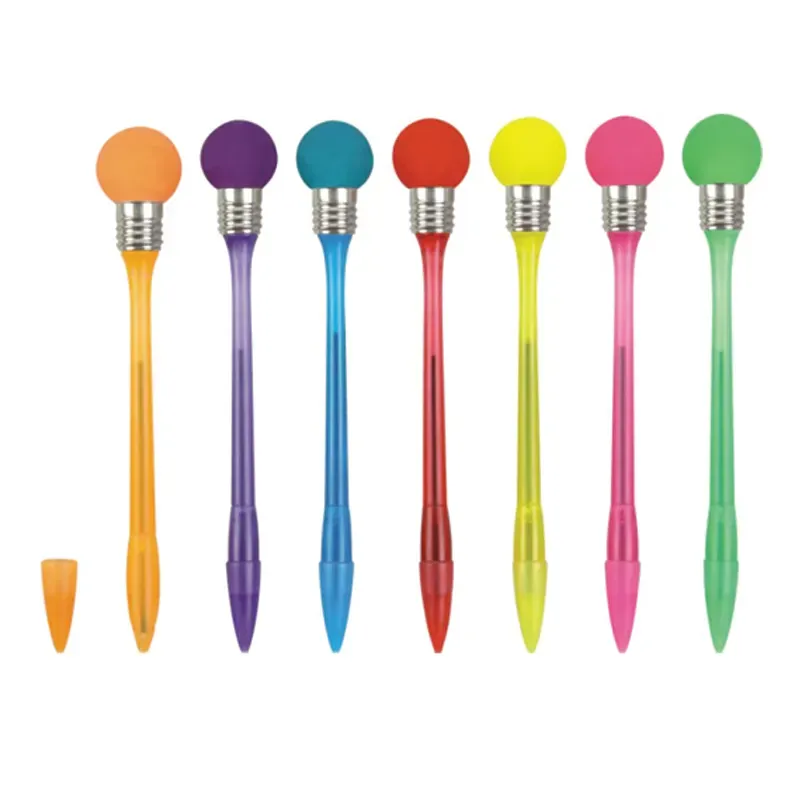 Rainbow LED Light Up Ball Stylus Pen 7