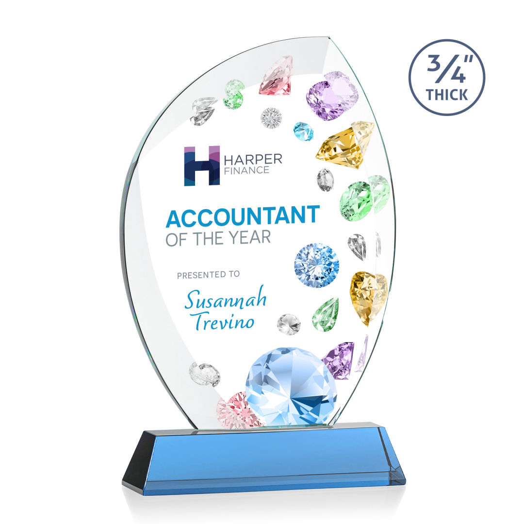 Wichita VividPrint™ Award on Newhaven Base - Sky Blue 8
