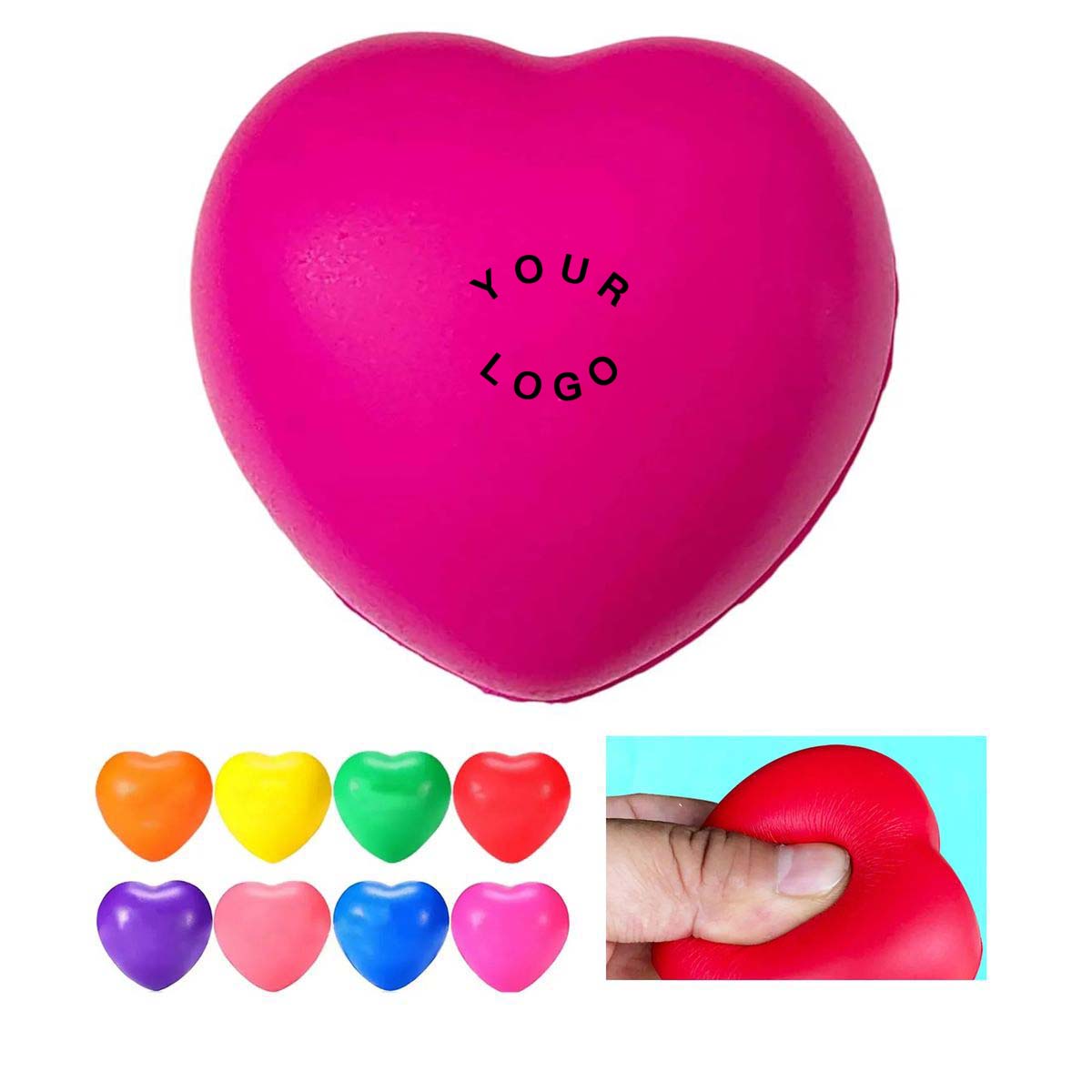 Promotional Foam Stress Ball Heart Shape 4