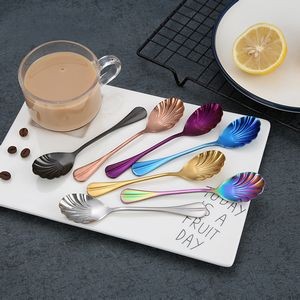 5.62 Inch Shell Shaped Dessert Coffee Spoon 22