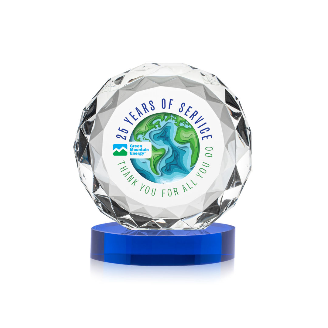 Seville VividPrint™ Award on Alberton Base - Blue 4