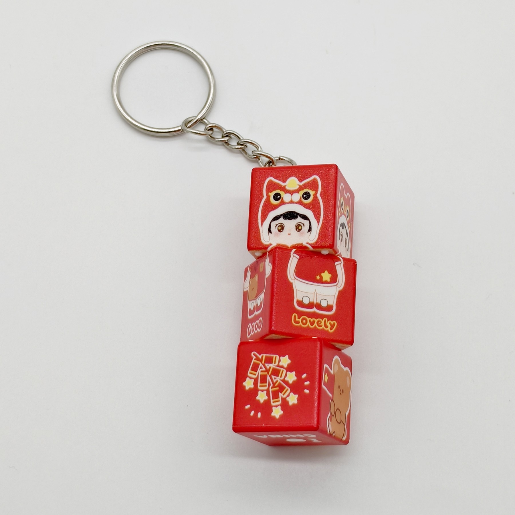 Rectangle Cube With Keychain 2