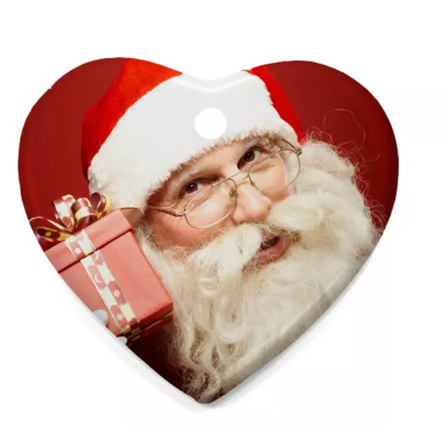 Heart Ceramic Christmas Ornament 4