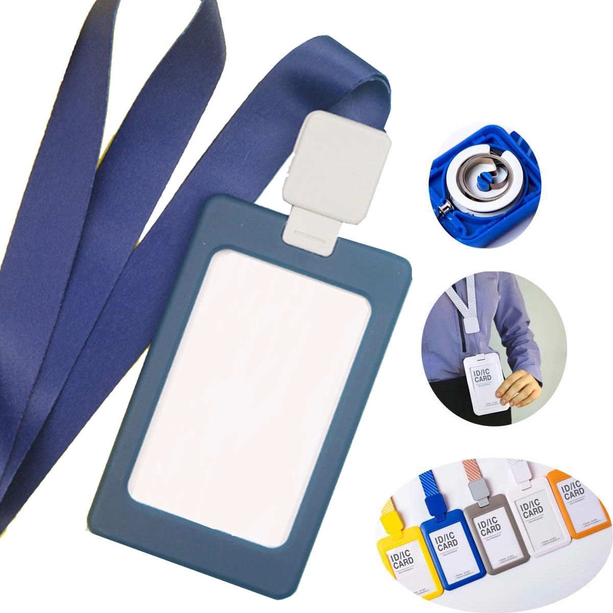 Adjustable Badge Lanyard Badge Card Holder 7