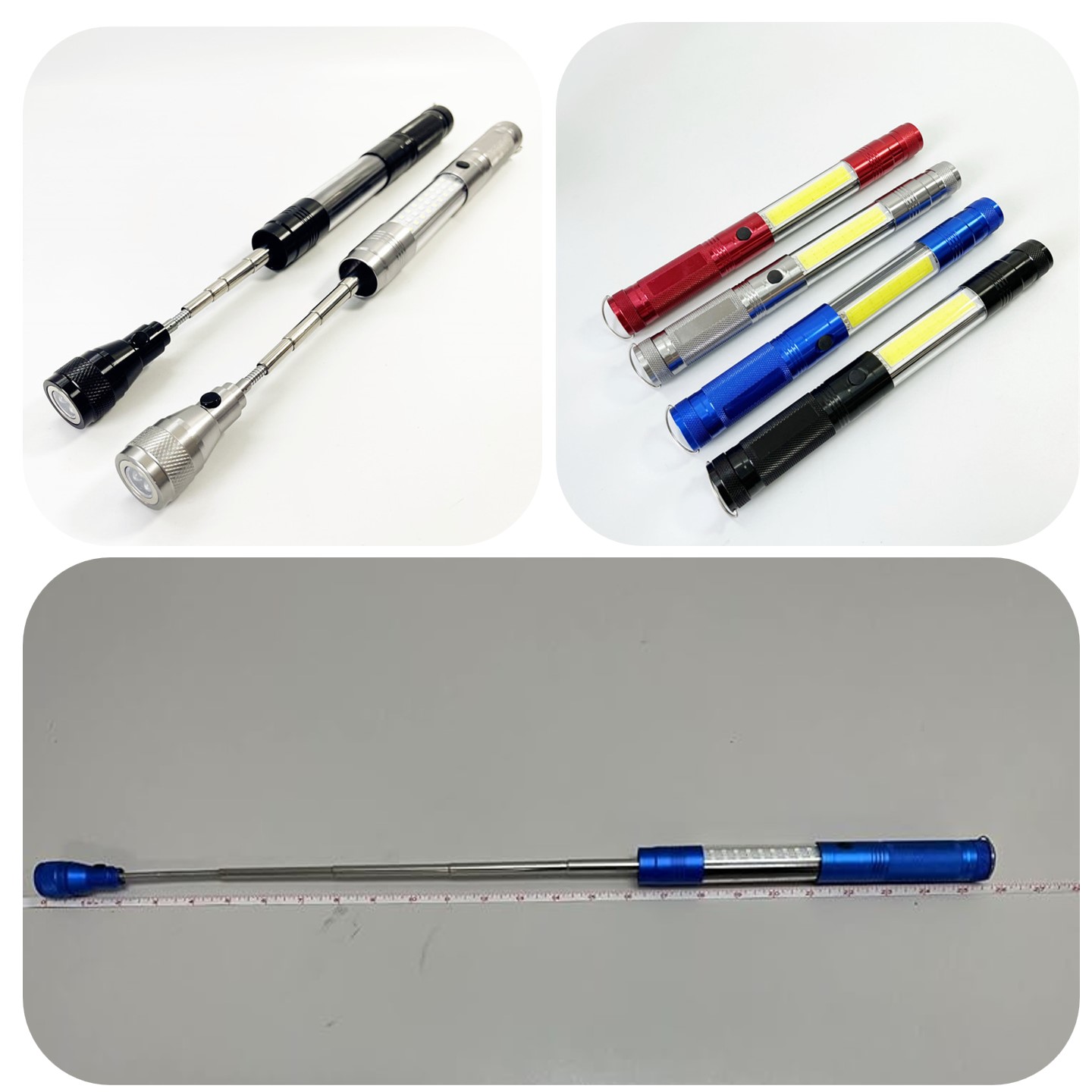 COB LED Flexible Magnetic Telescopic Pickup Flashlight 5