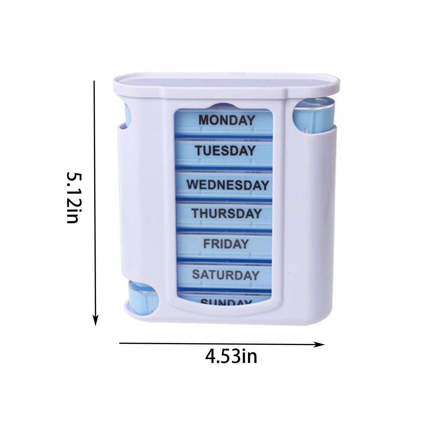 Plastic Pill Case Portable Drawer Moisture Resistant 2