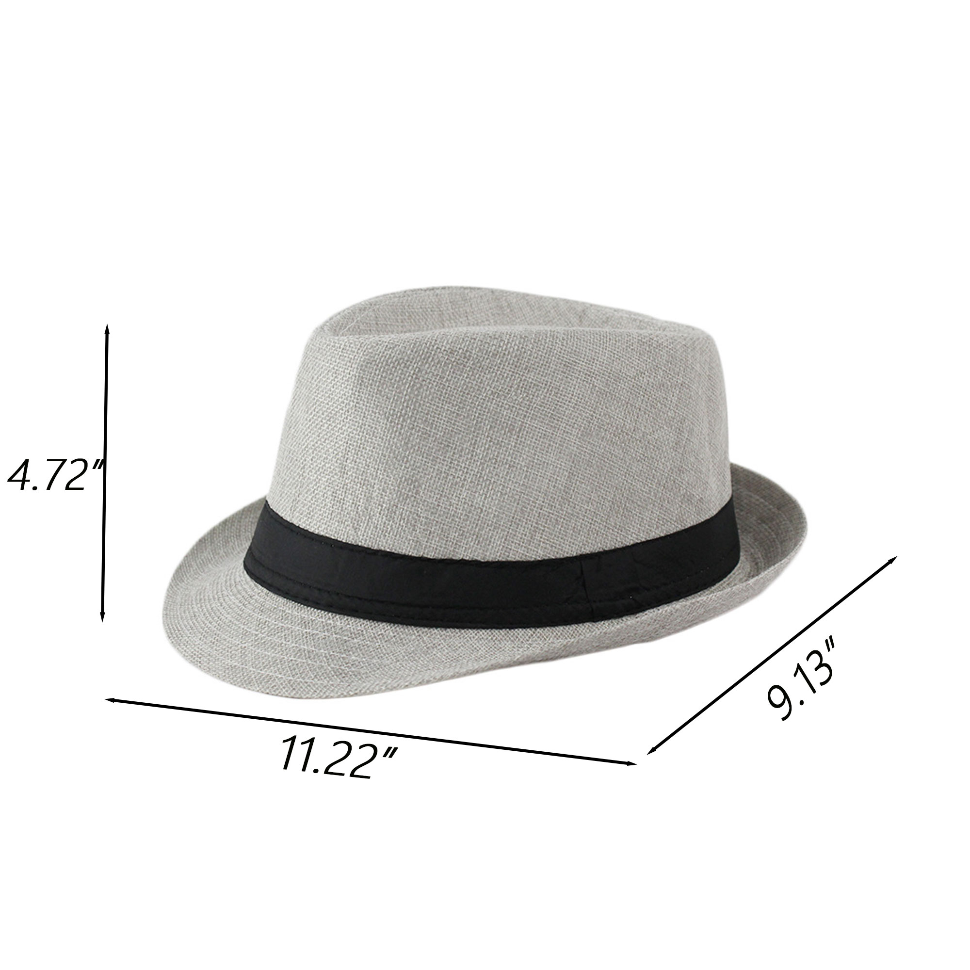 Natural Sunshade Straw Fedora Hat 3