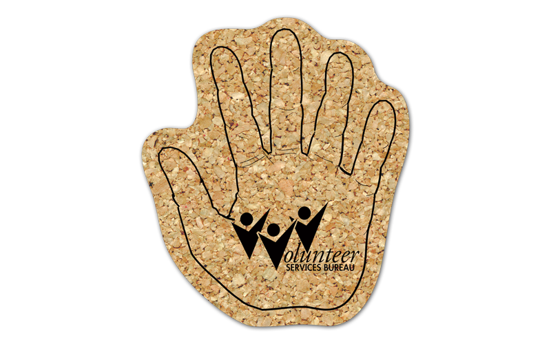 Hand Cork Coaster 5HN