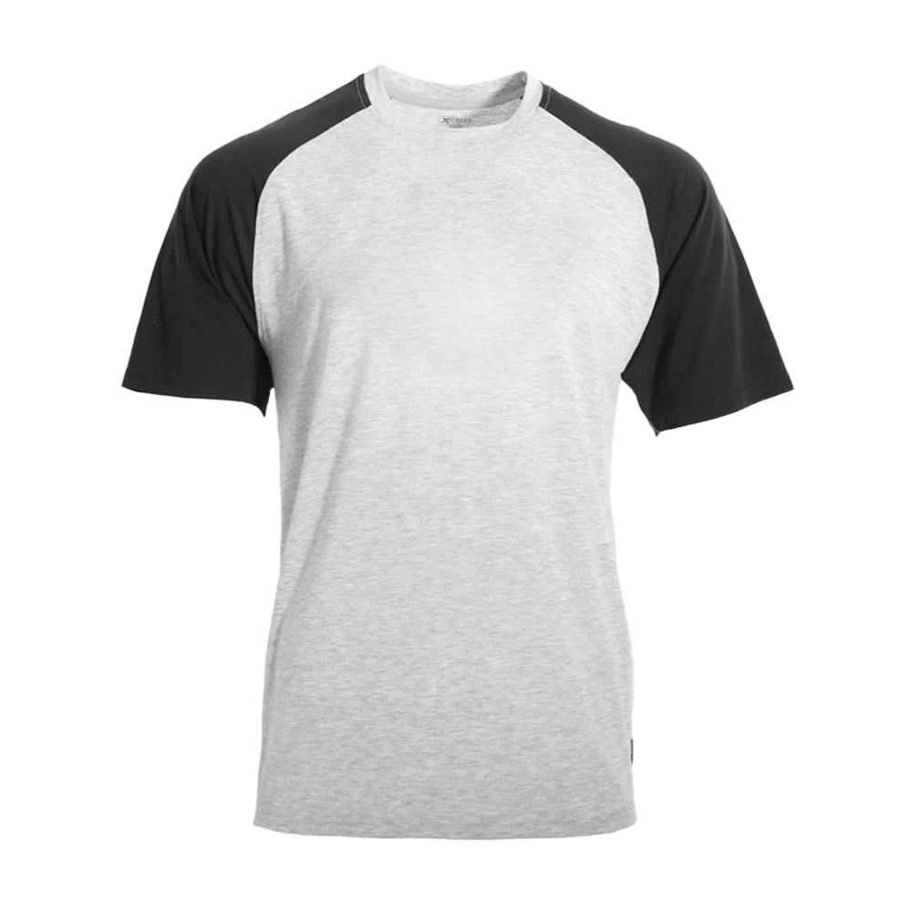 Men's Contrast Raglan Short Sleeve Baseball Tee