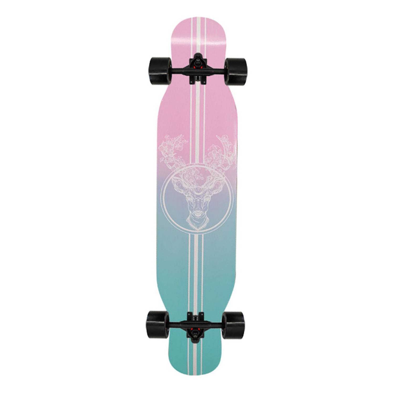 42" Kids Adults Maple Wood PU Wheels Longboard Skateboard 5