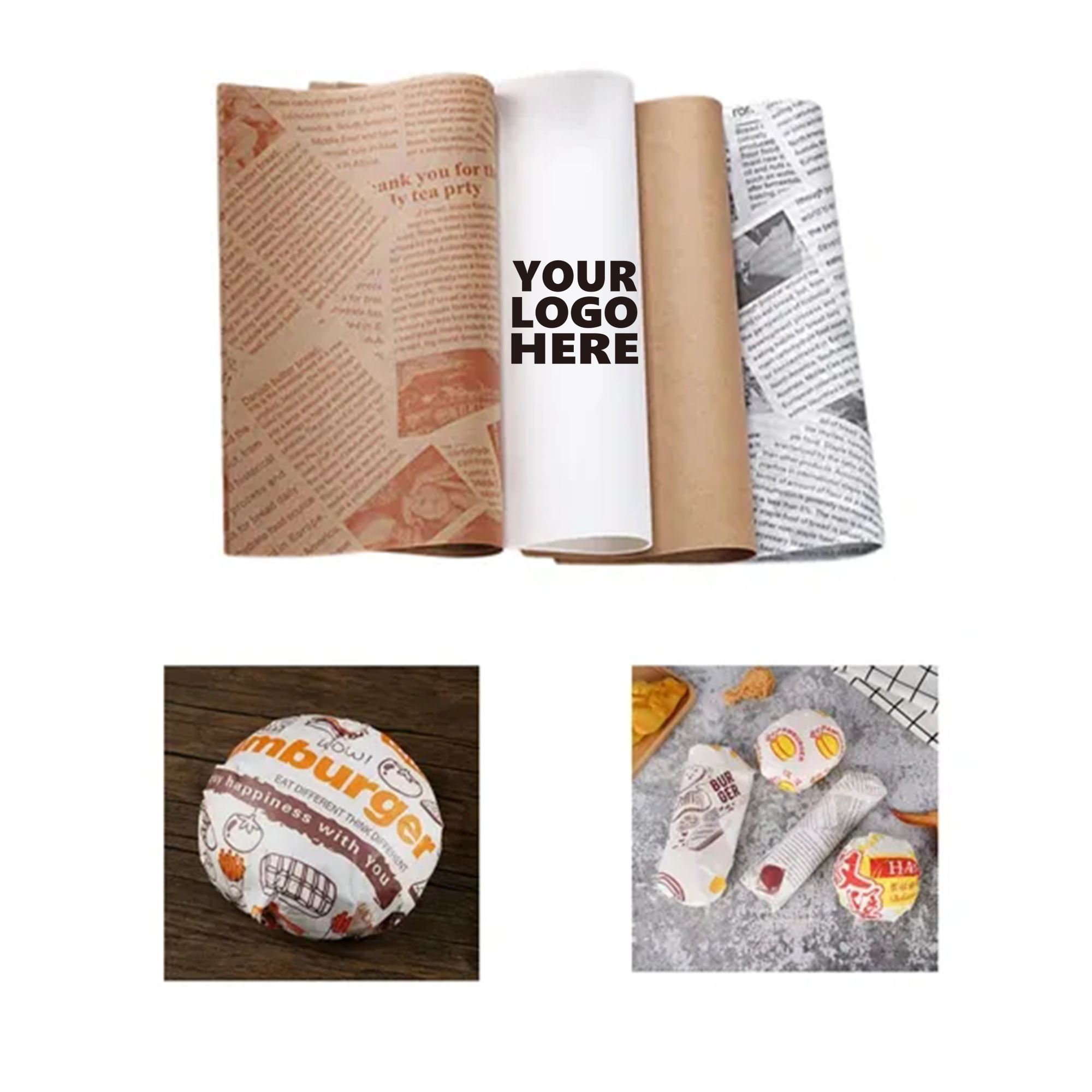 Hamburger Wrapping Paper 1