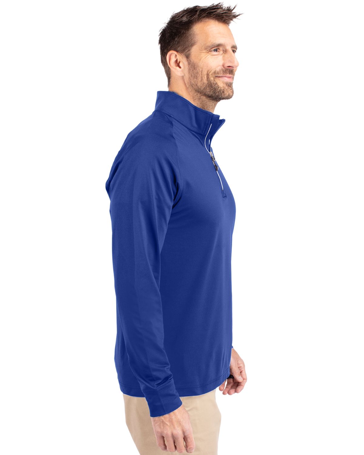 Cutter & Buck Adapt Recycled Soft Knit Stretch  Mens Quarter Zip Pullover 182