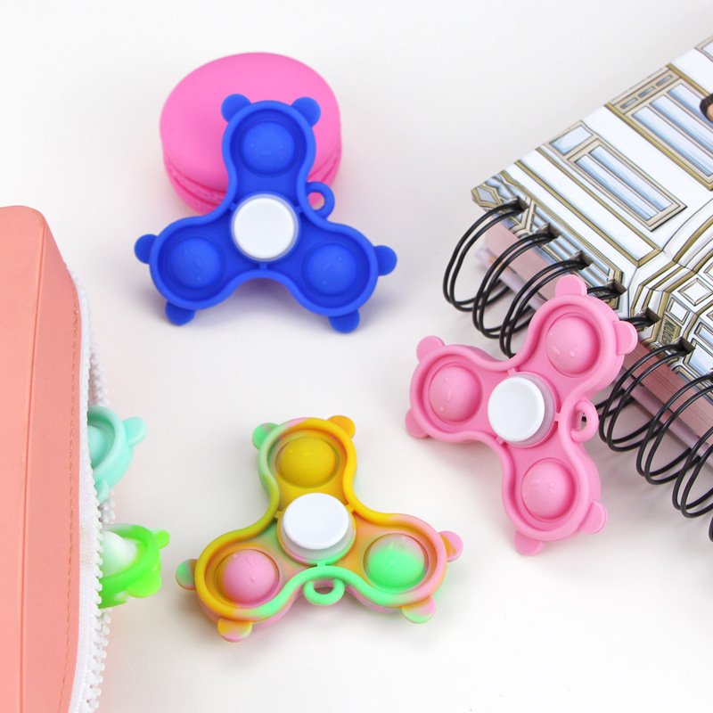 Popper Fidget Finger Spinner keychain 6