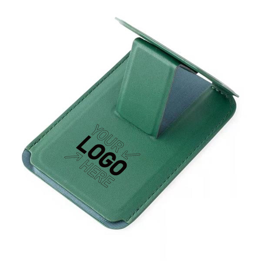 Magnetic Leather Wallet Cards Holder Stand with Kickstand 6