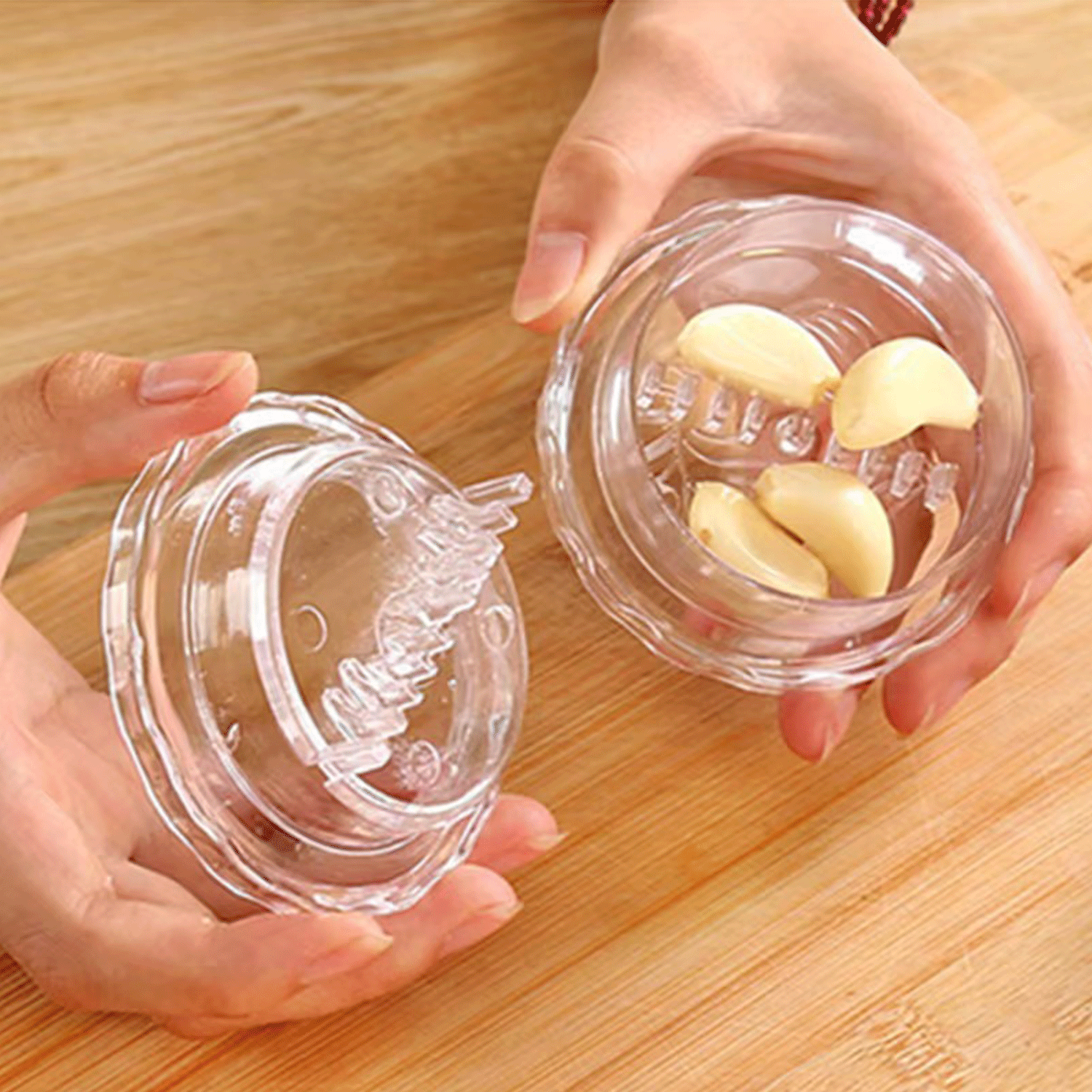 plastic grinder manual rotary Garlic paste puree Press 10