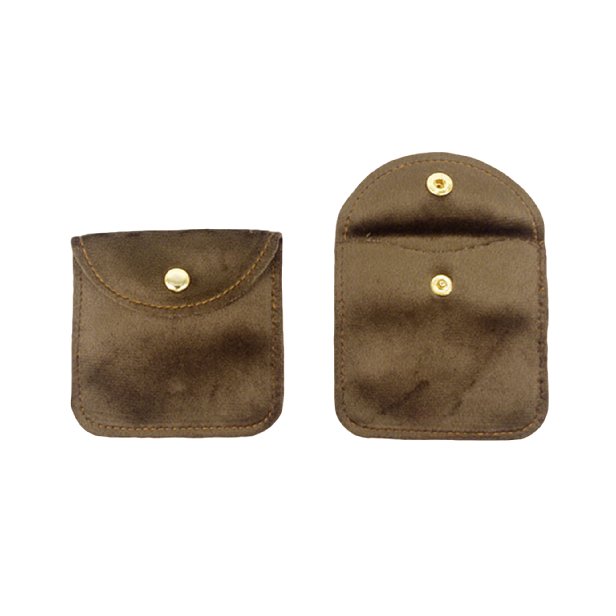 Velvet Snap Pouch For Jewelry Or Coins 3.2" x 3.2" 7