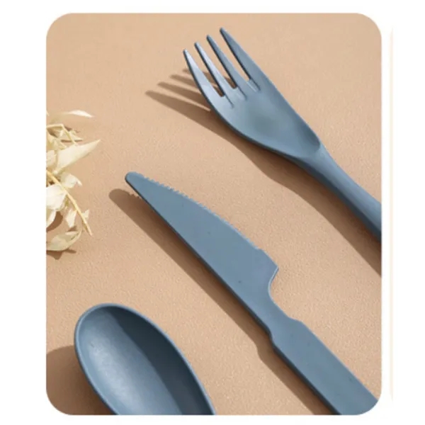Eco-Friendly 3-in-1 Wheat Straw Utensil Set 2