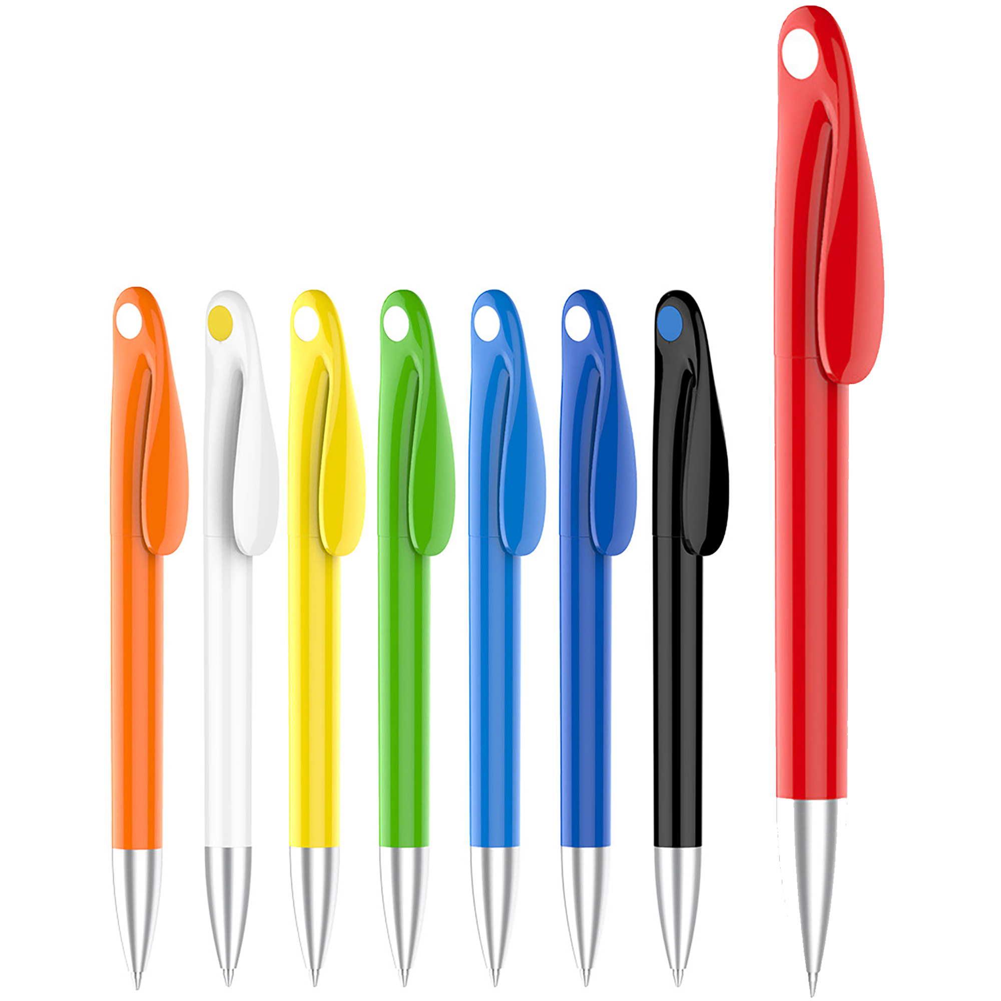Retractable Ballpoint Pen Plastic Twist Pens 2