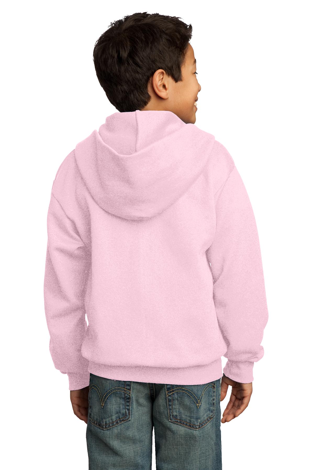 Port & Company® Youth Core Fleece Full-Zip Hooded Sweatshirt 98
