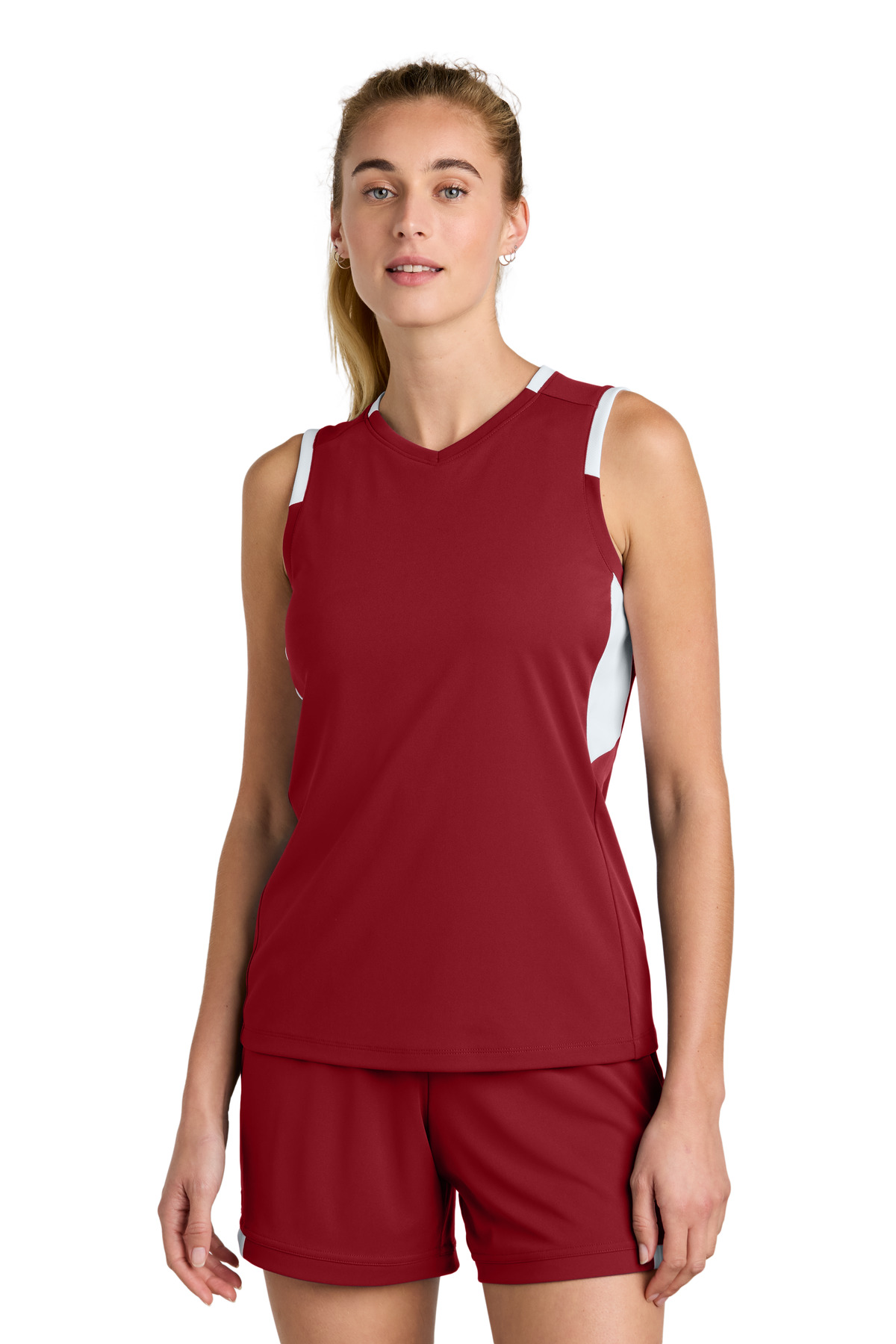 Sport-Tek Women's Club Sleeveless V-Neck LST441 29