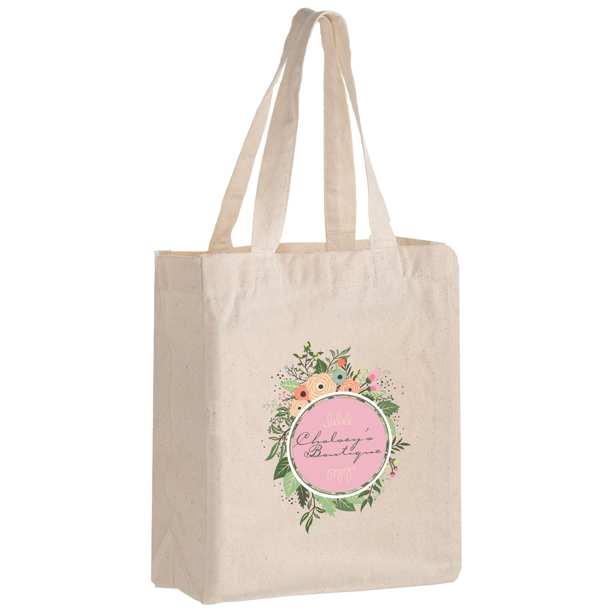 Cotton Canvas Tote Bag, custom tote bag with logo imprint 1